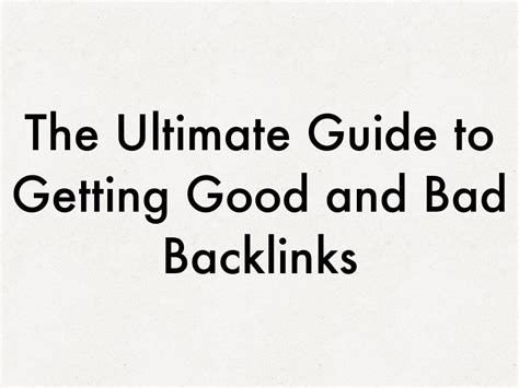 The Ultimate Guide to Getting Good .